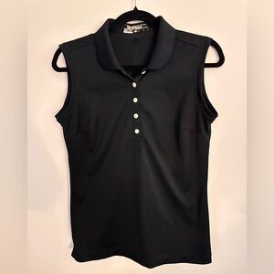 Nike Golf black sleeveless dri fit Sz M
